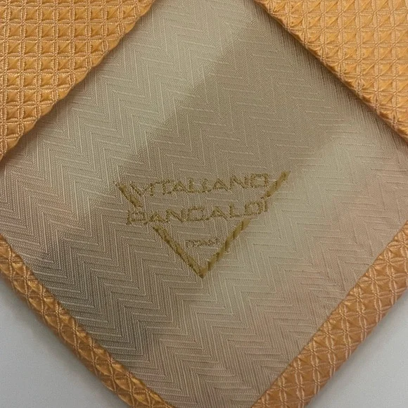 Vitaliano Pancaldi Elegant Silk Tie Orange Made in Italy